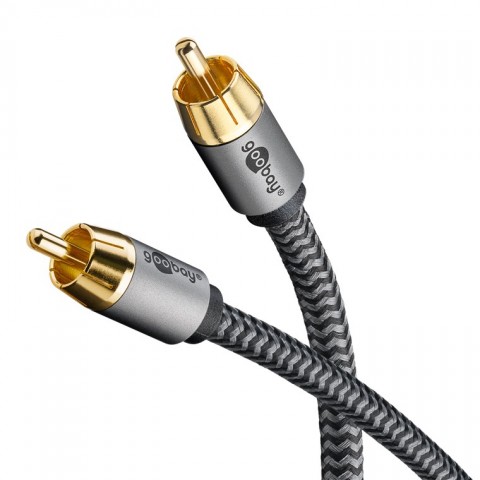 Laidas RCA - RCA (K-K) 3m gold pintas Goobay Plus